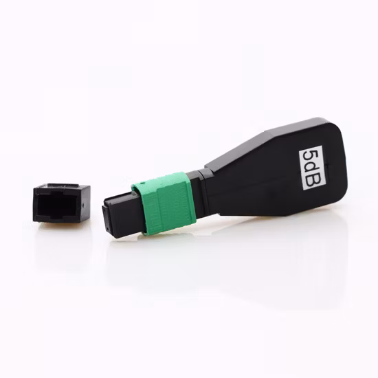 12-Kern-MPO-APC-Faserabschwächer, weiblich auf männlich, optischer Faseranschluss, 1, 3, 5, 7, 9, 10, 15, 20, 25, 30 dB, FTTH Fibra Optica Abschwächer