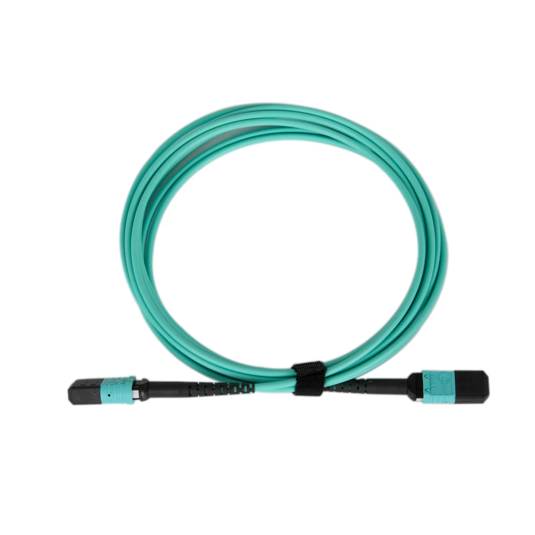 MTP Compatible Om3 MPO to MPO Optic Fiber Cable for Qsfp+Transceivers 5g Communications Type B