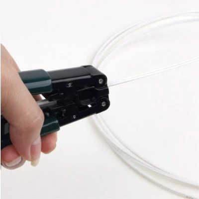 FTTH-Glasfaserkabelmantel-Abisolierwerkzeug-Set, Glasfaser-Flachkabel-Abisolierer