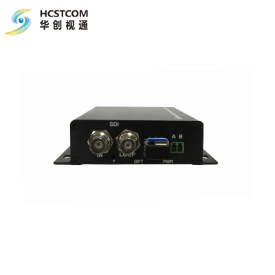 1CH 12g/6g/3G/HD/UHD SDI-Video-Transceiver mit Loop-Out zum Glasfaser-Konverter-Extender